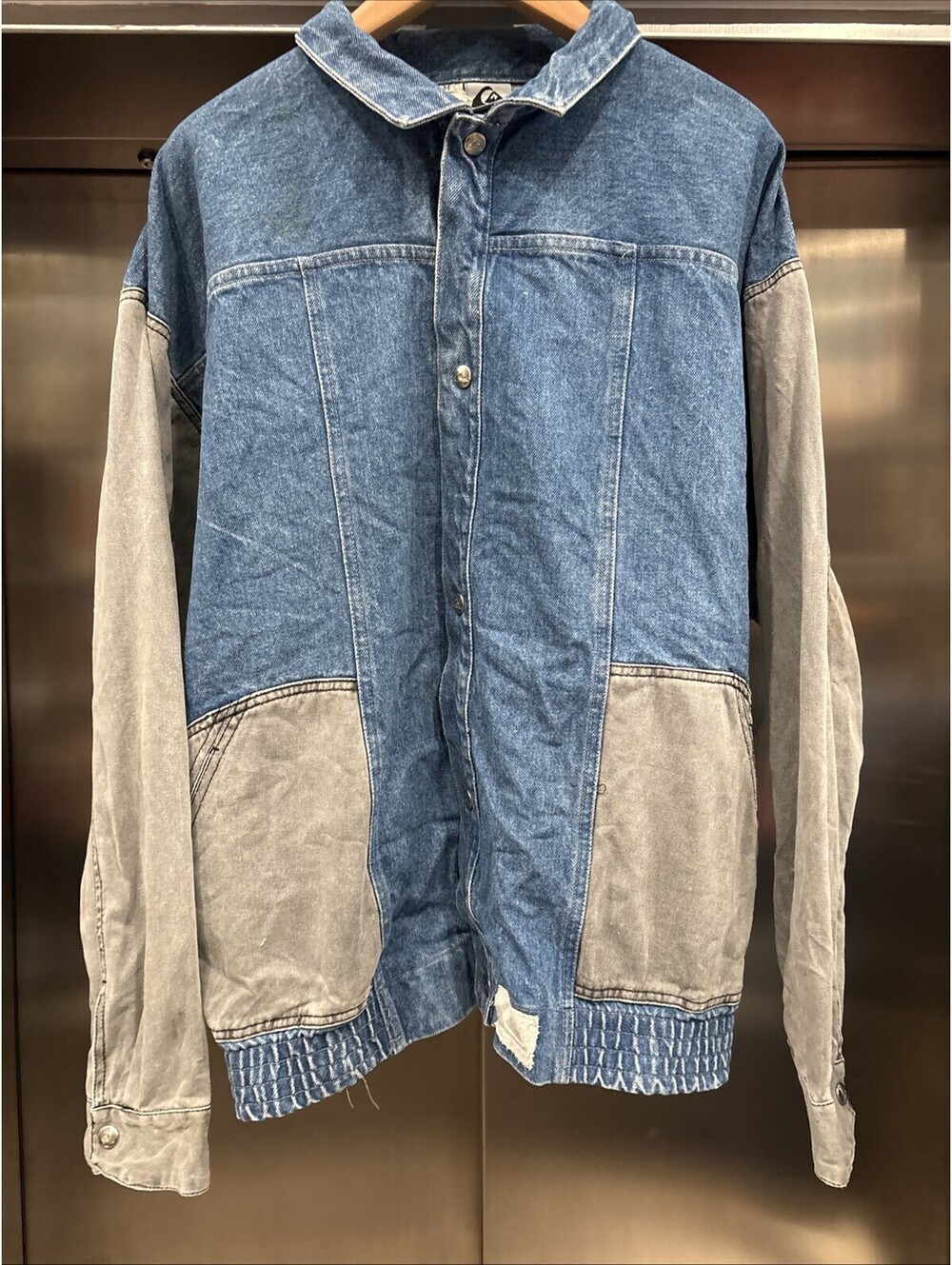 Vintage Men’s 80’s Rare Quiksilver Multicolour Denim jacket
